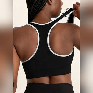 Shapermint Truekind BNWT Seamless Racerback Sports Bra - Wh/Blk L